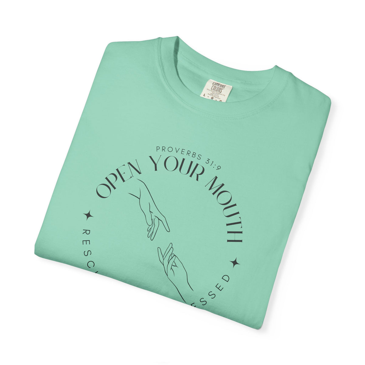 Proverbs 31:9 Unisex T-shirt - Speak Up Against Human Trafficking - 100% Cotton