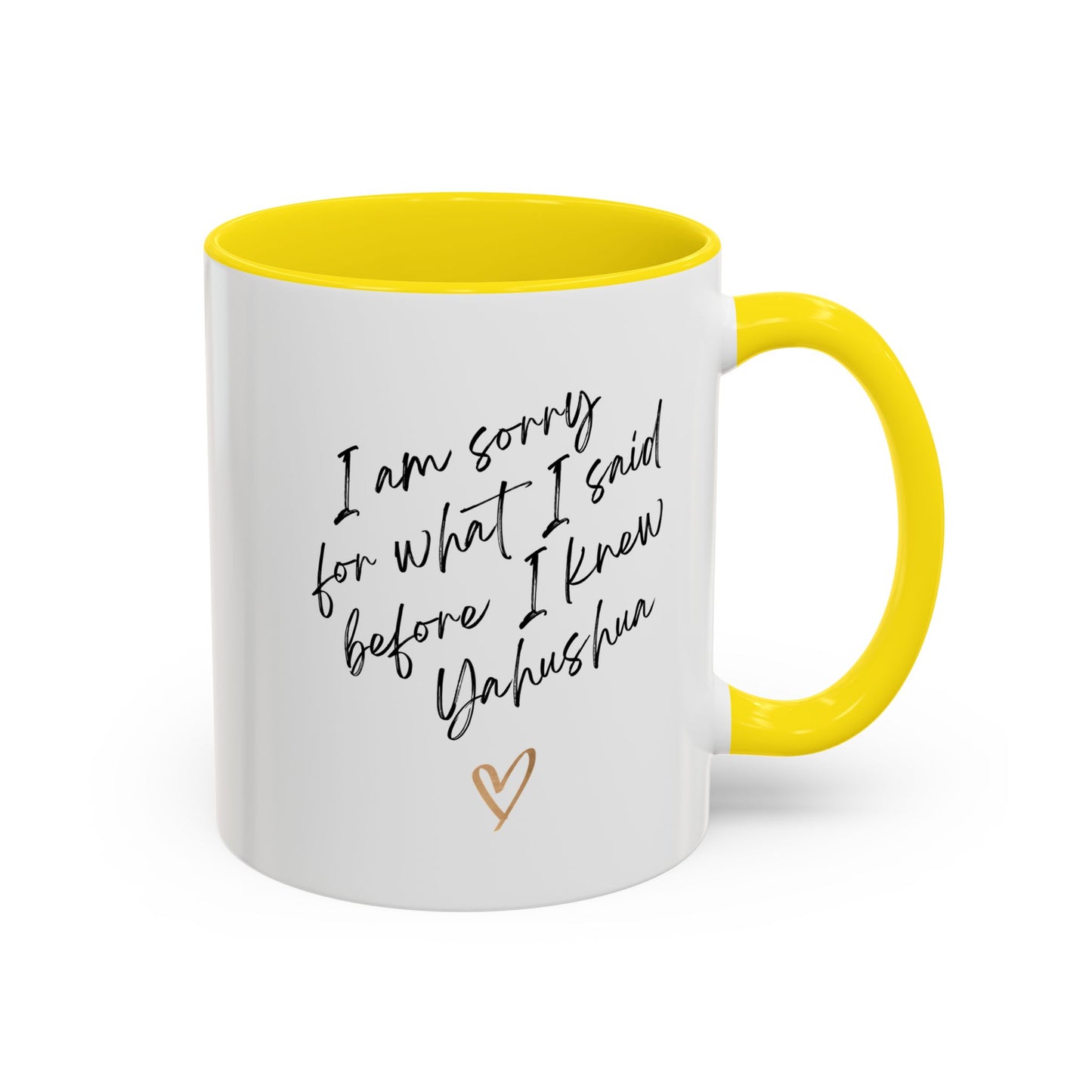 I'm Sorry (Yahushua) Accent Coffee Mug (11, 15oz)