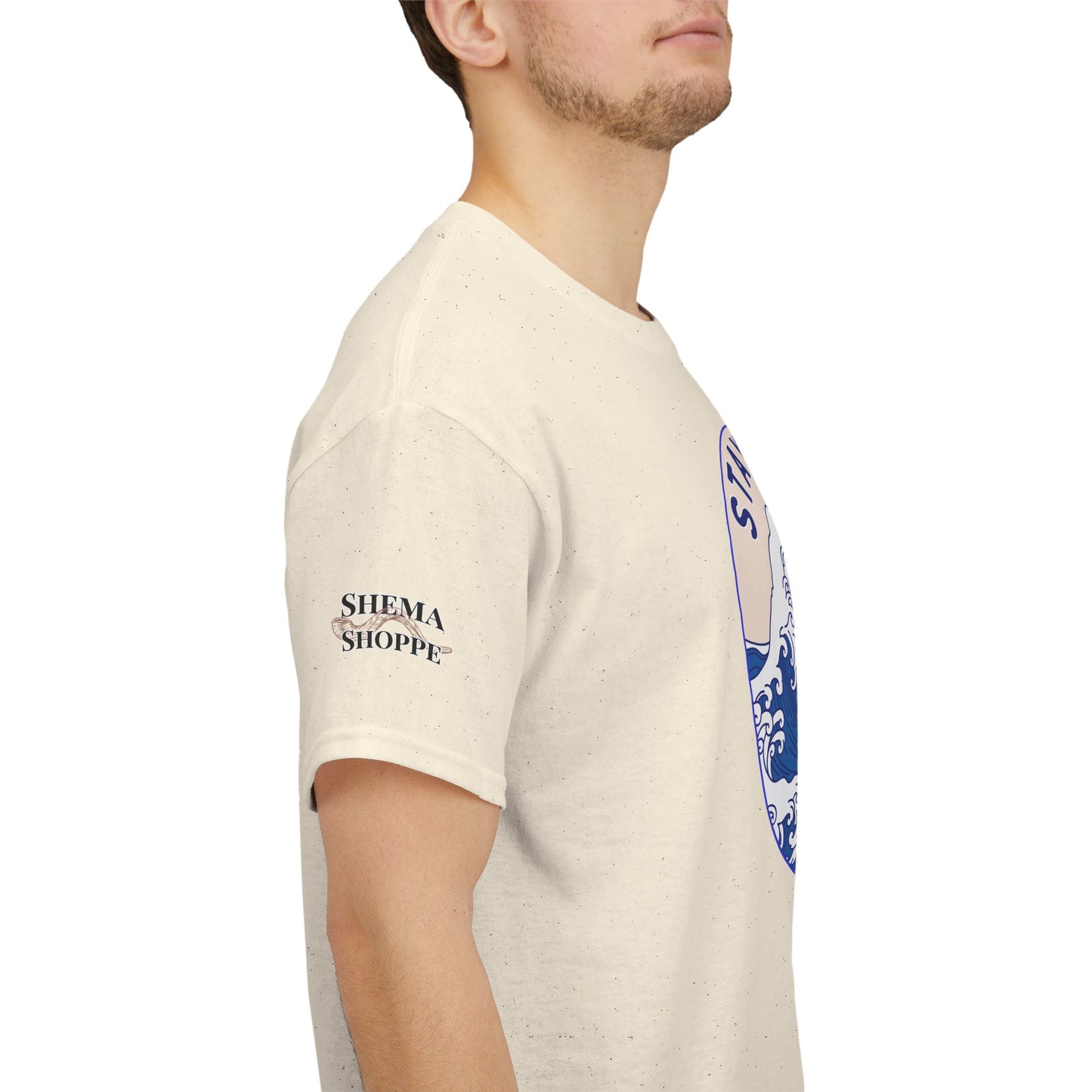 Stay Salty Surf T-Shirt — Coastal Wave Graphic with Matthew 5:13 (Hokusai-Inspired)