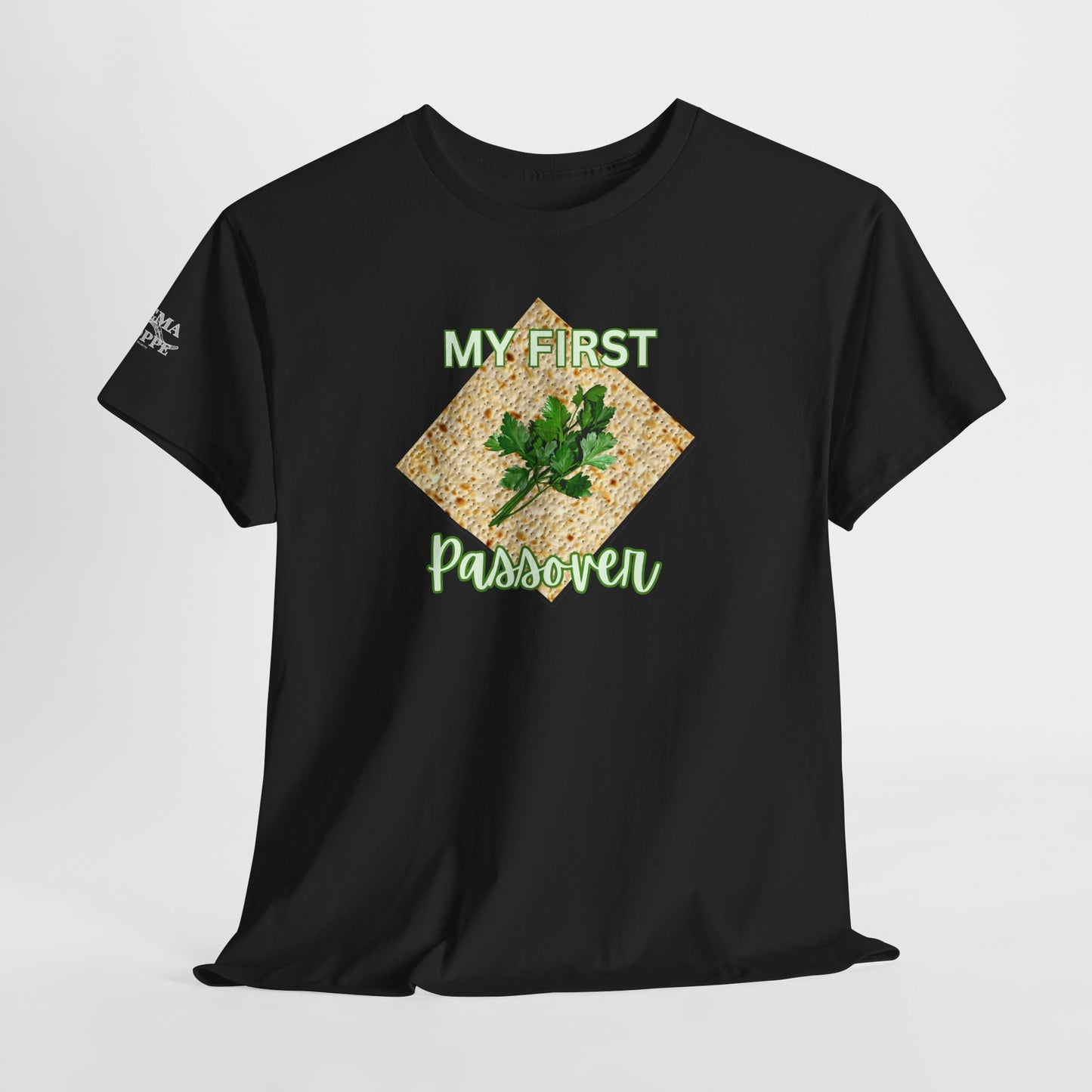 Adults My First Passover T‑Shirt — Seder Matzo & Parsley Pesach Tee