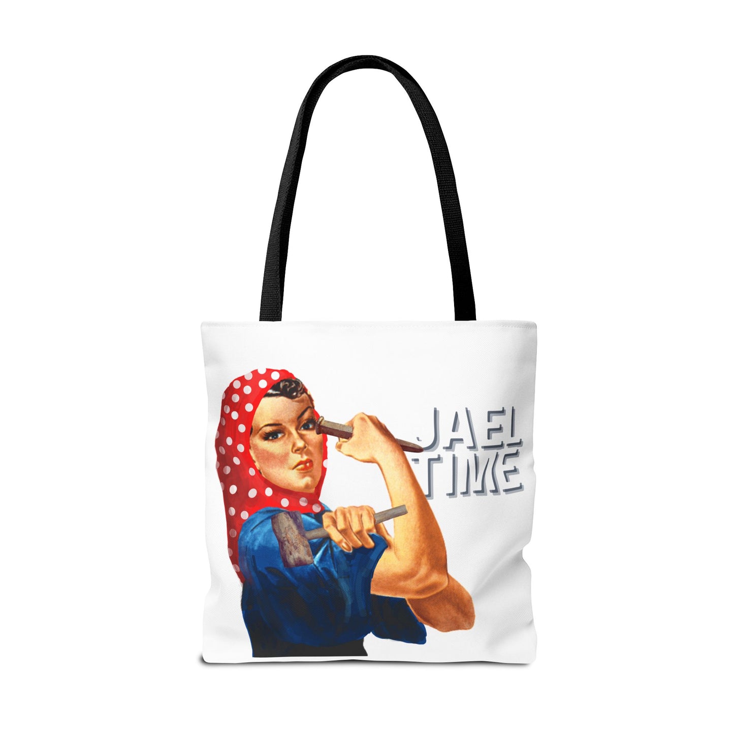 Tote Bag - Jael Time Empowering Design Tent Peg and Hammer Bag