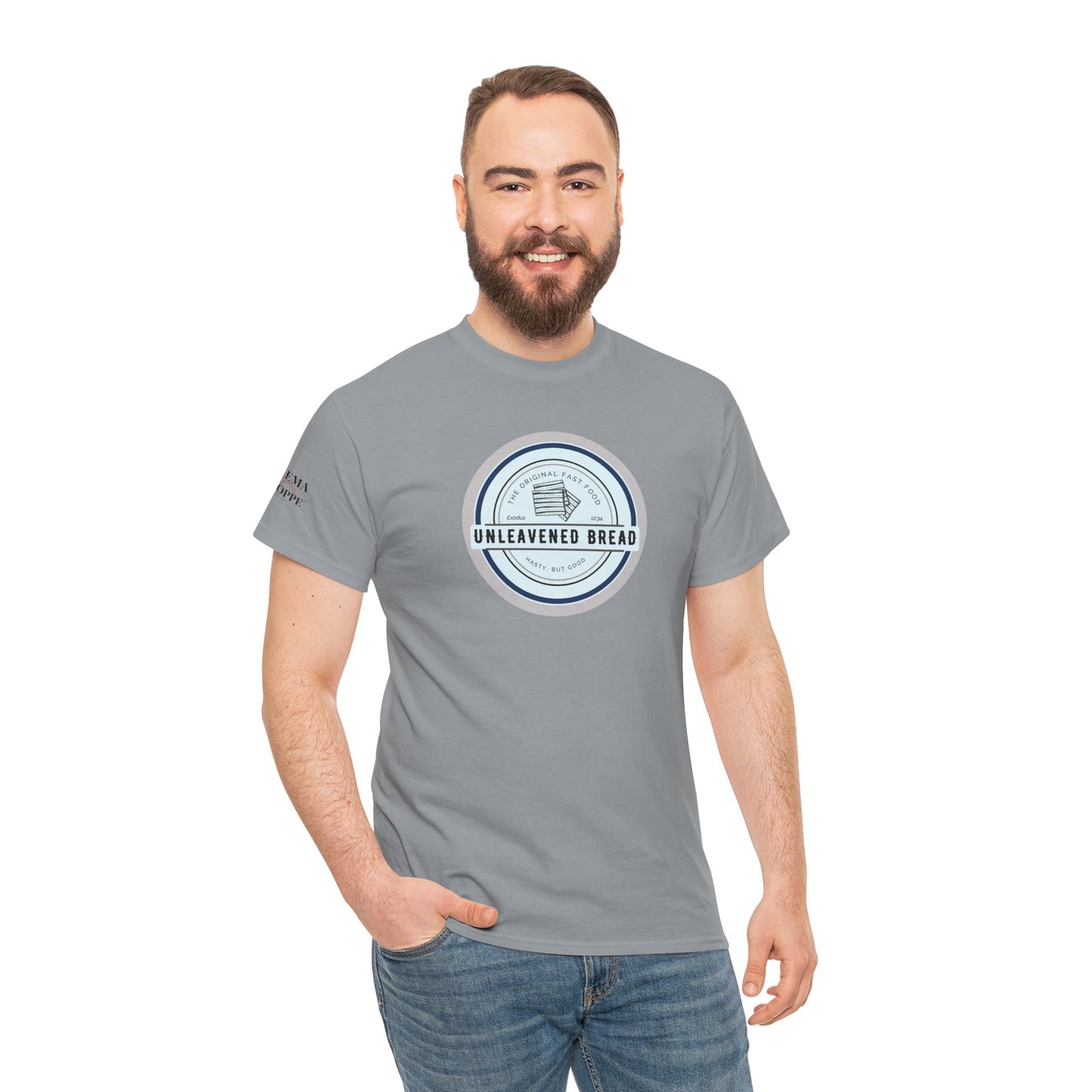 Unleavened Bread Matzo T-Shirt — "Hasty but Good" Passover Biblical Humor Tee