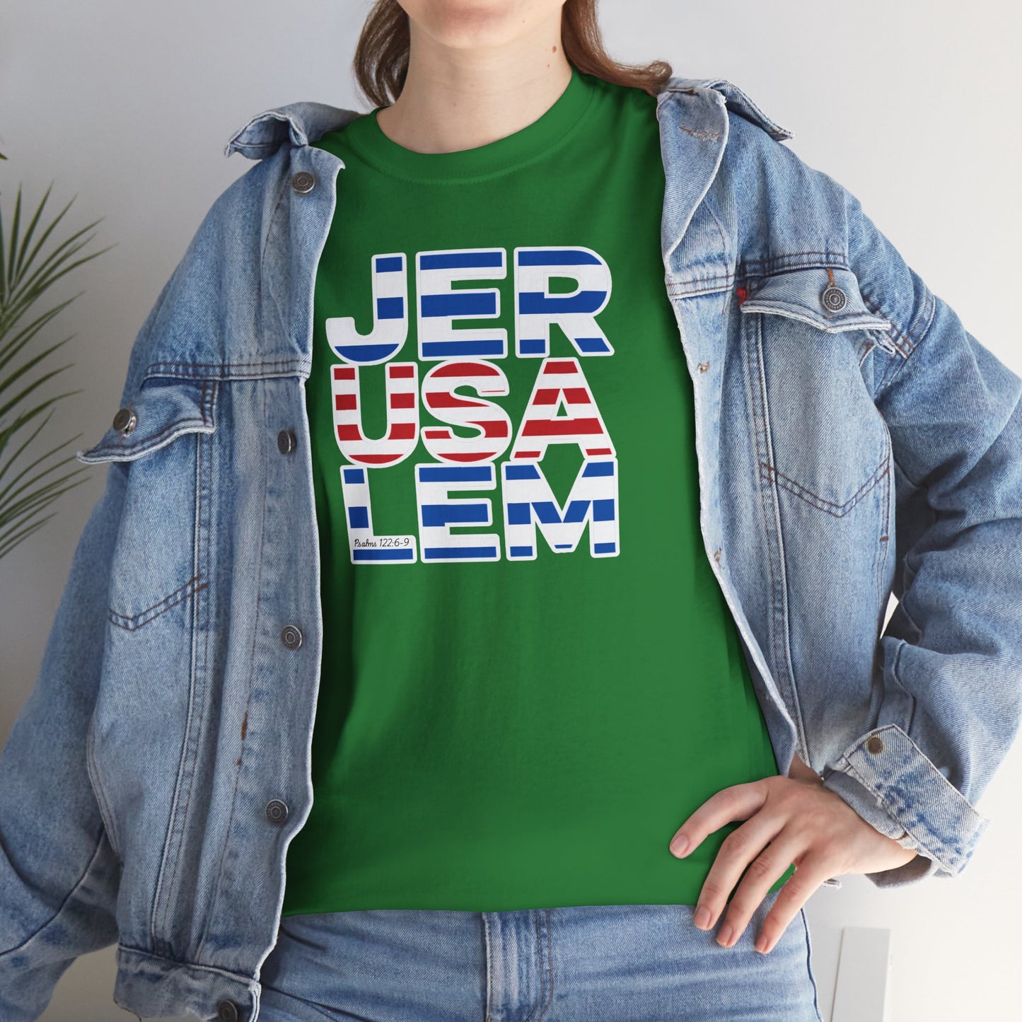 JerUSAlem Psalms 122:6-9 Unisex Tee Patriotic T-Shirt Solidarity
