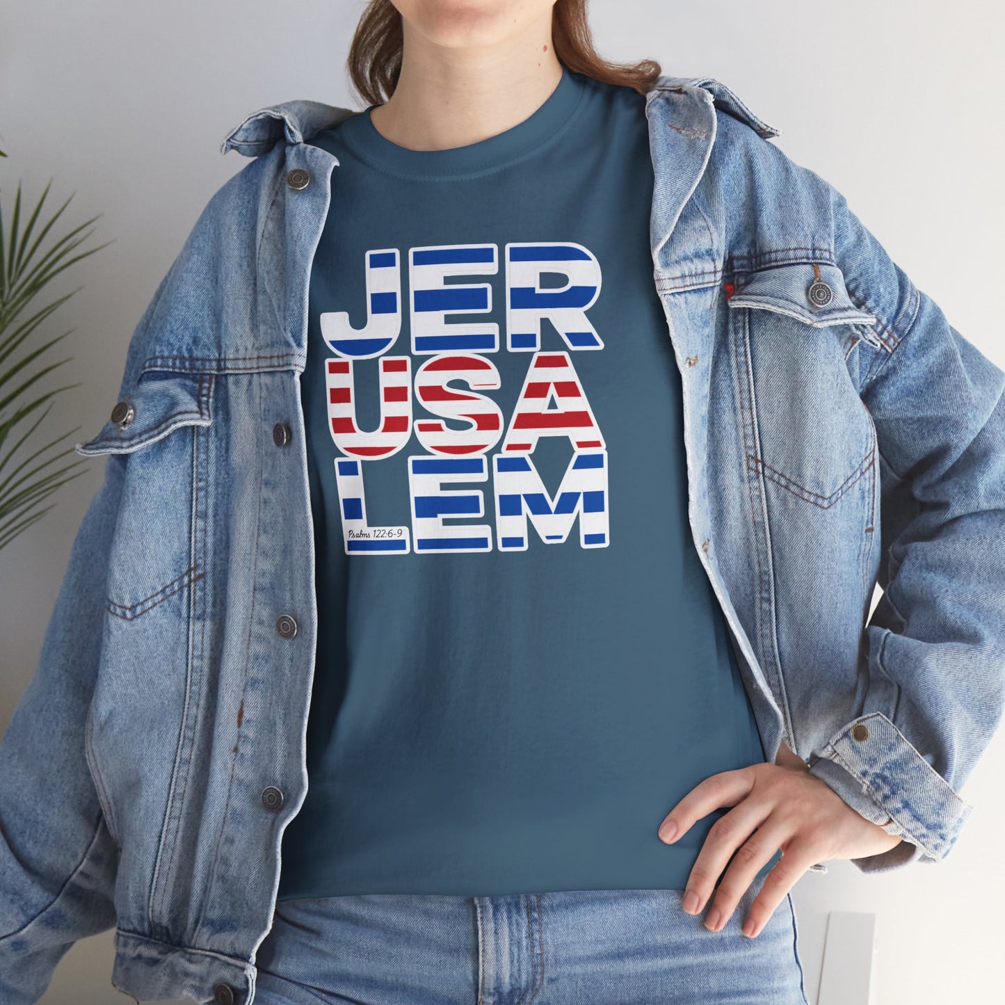 JerUSAlem Psalms 122:6-9 Unisex Tee Patriotic T-Shirt Solidarity