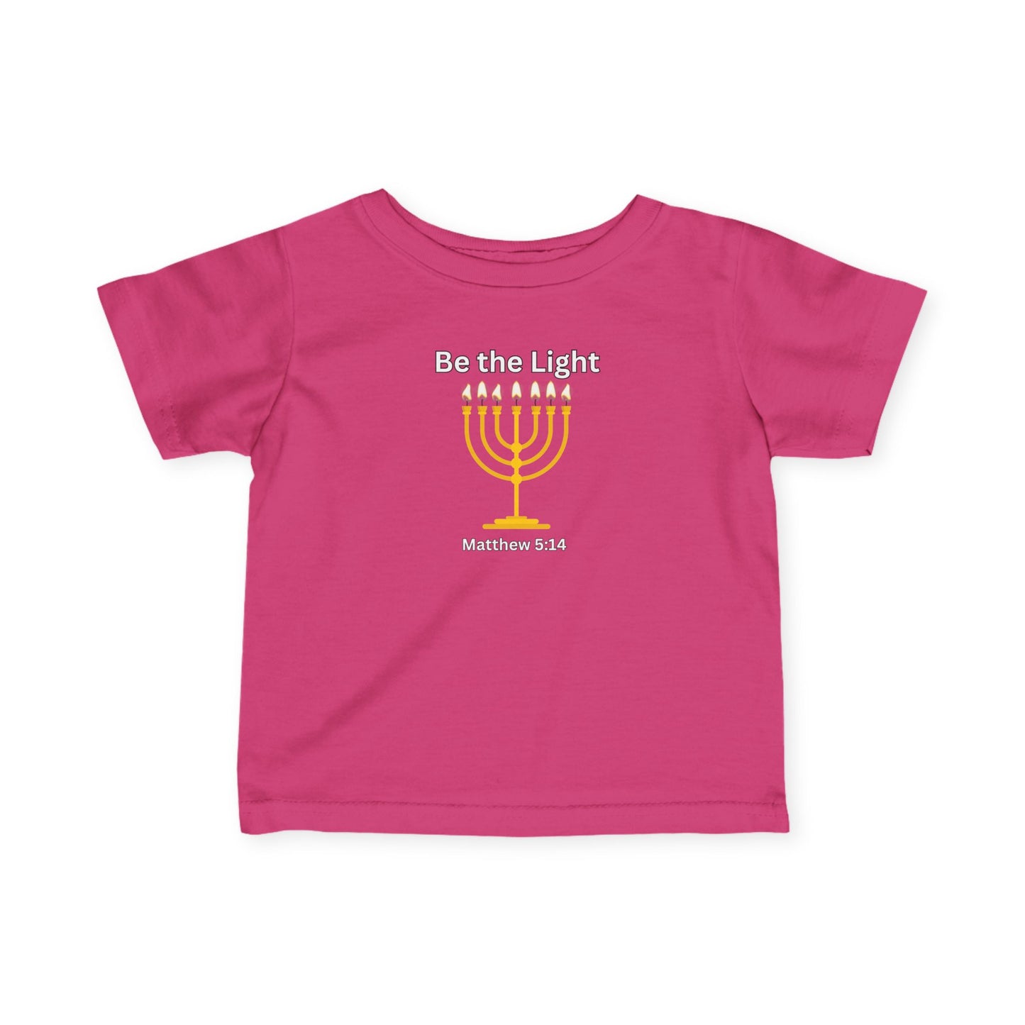 Be The Light Menorah Infant Fine Jersey Tee