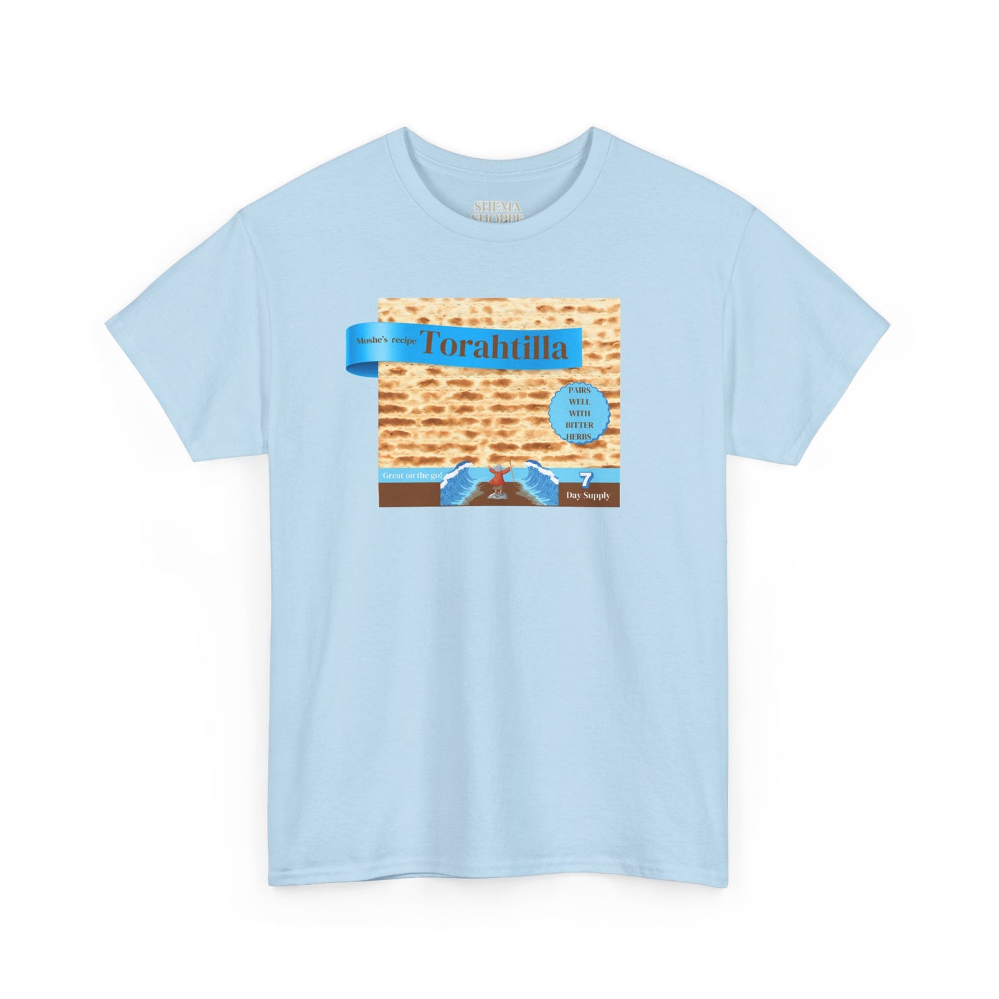 Passover Matzo Unisex Tee - Moshe's Recipe Torahtillas Cotton Funny Shirt