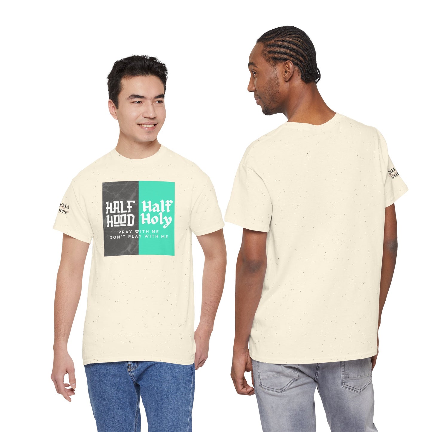 Half Hood/Half Holy Unisex Heavy Cotton Tee