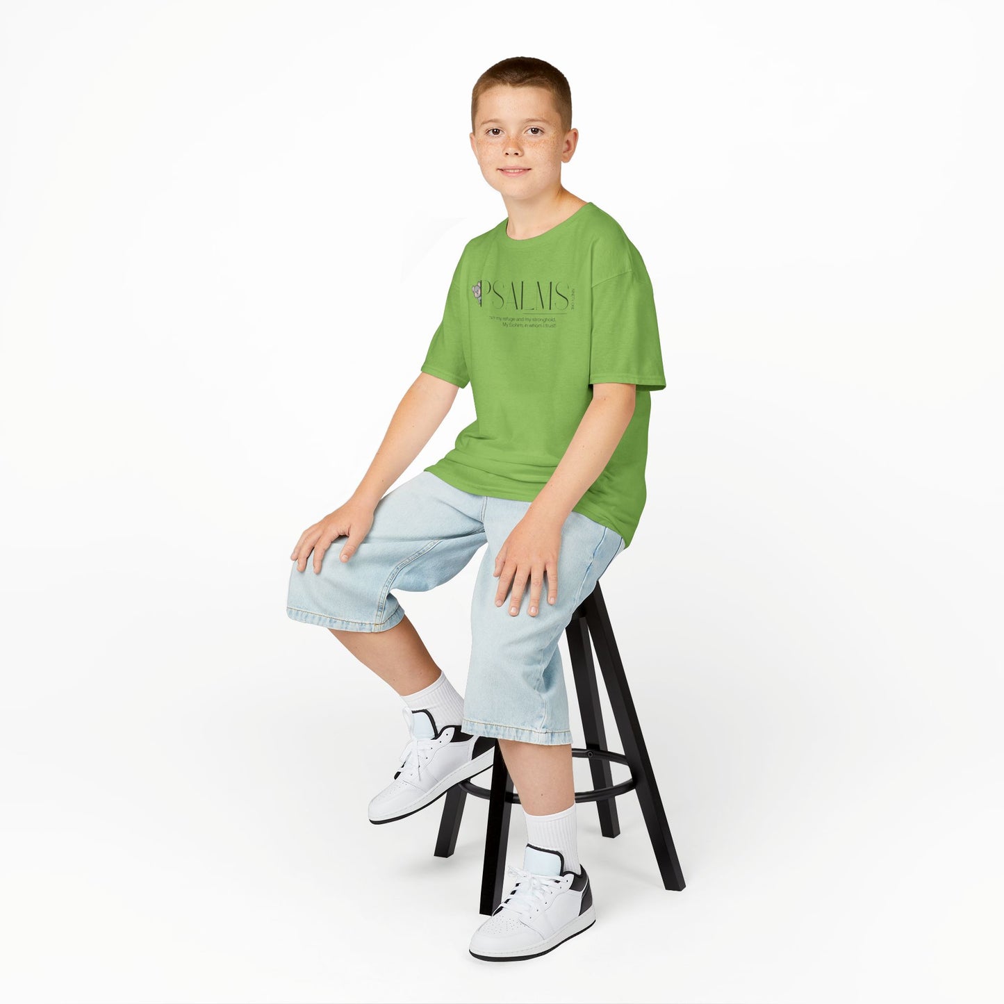 Psalm 91 Kids Tee — Cute Faith-Based Children's T-Shirt