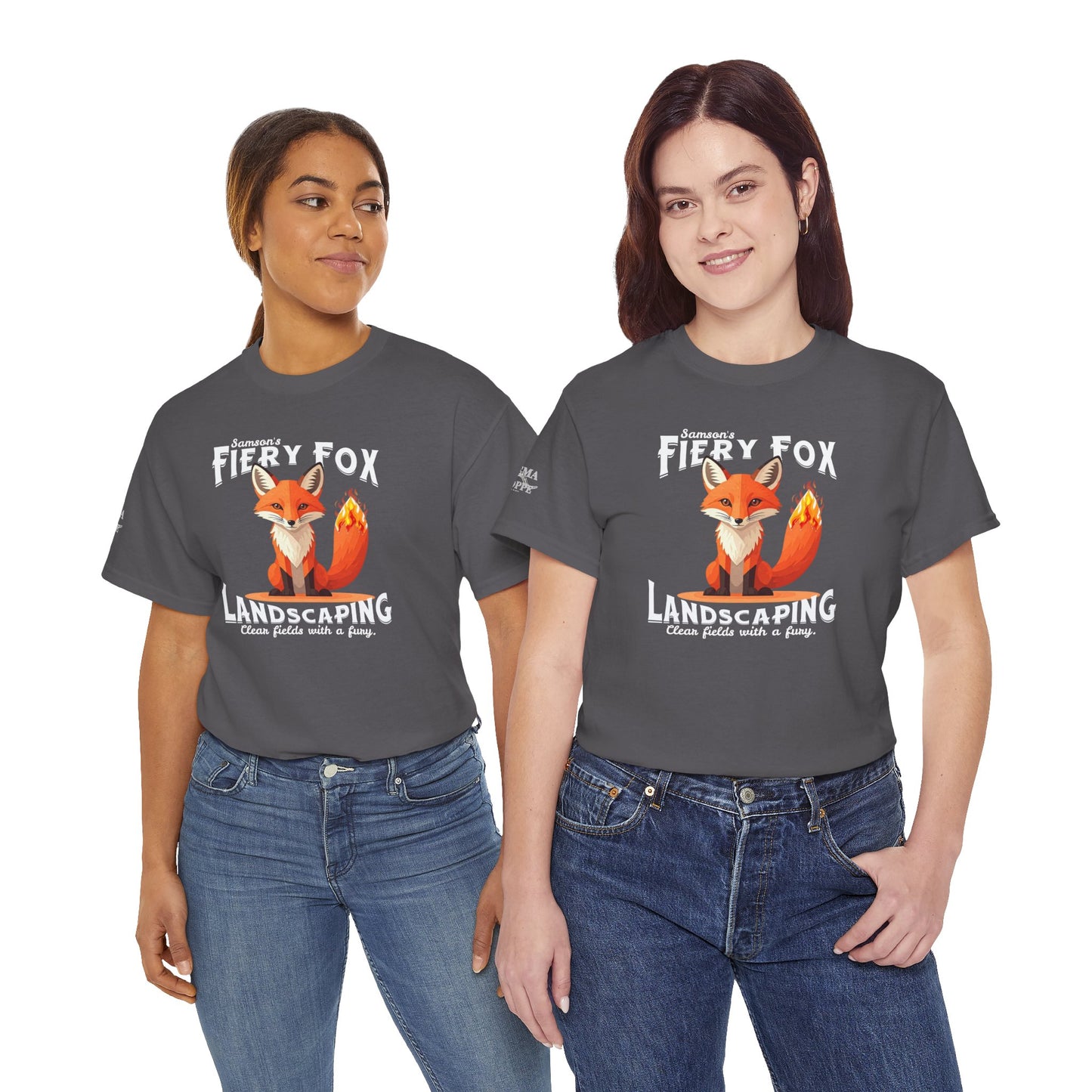 Fiery Fox Landscaping Unisex Heavy Cotton Tee - dark shades