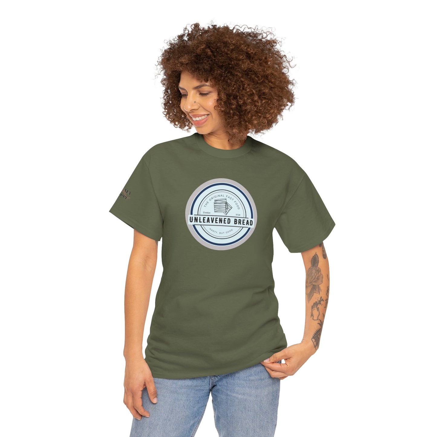 Unleavened Bread Matzo T-Shirt — "Hasty but Good" Passover Biblical Humor Tee