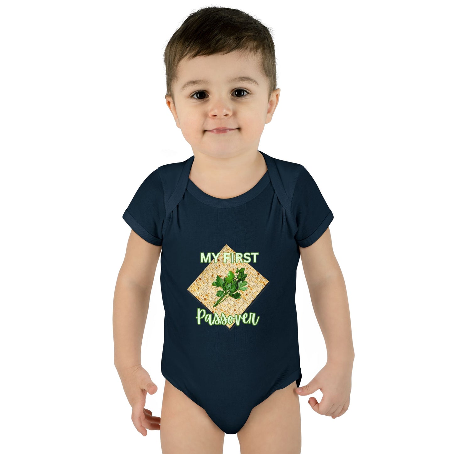 Baby Bodysuit - "My First Passover" Infant Onesie (Cute Unleavened Bread Lover Gift)