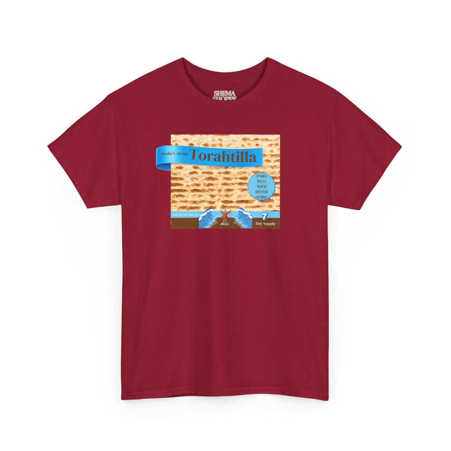 Passover Matzo Unisex Tee - Moshe's Recipe Torahtillas Cotton Funny Shirt