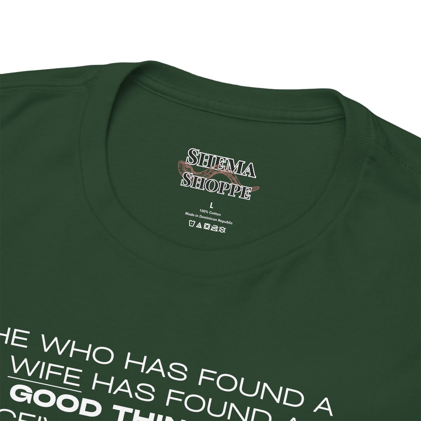 Proverbs 18:22 Men's Tee - Engagements, Weddings, Anniversaries- For The Coordinated Couple 100% Cotton