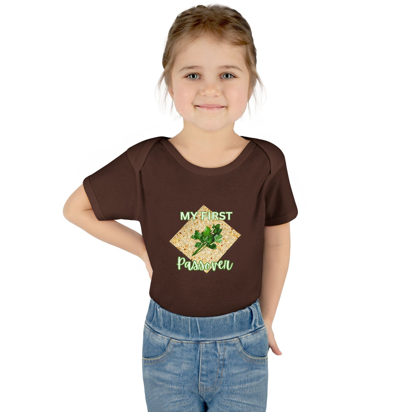 Baby Bodysuit - "My First Passover" Infant Onesie (Cute Unleavened Bread Lover Gift)