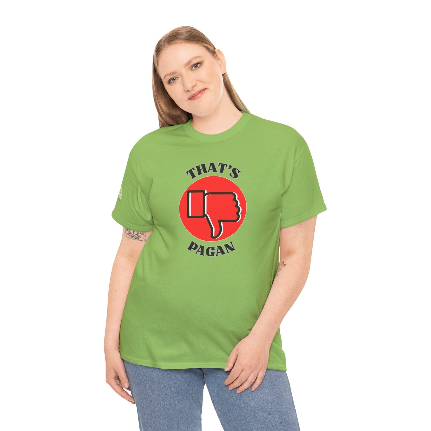 That's Pagan T-Shirt —Thumbs-Down Pagan Graphic Tee