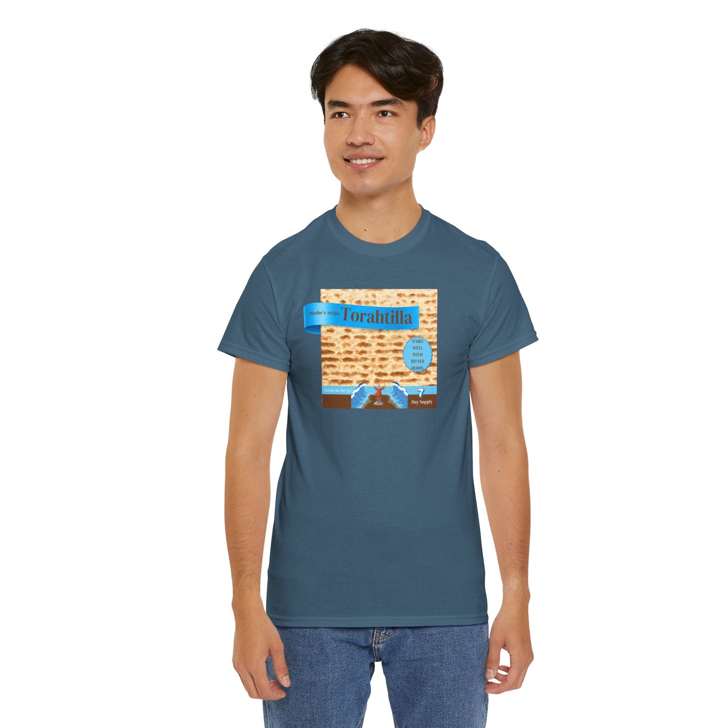 Passover Matzo Unisex Tee - Moshe's Recipe Torahtillas Cotton Funny Shirt