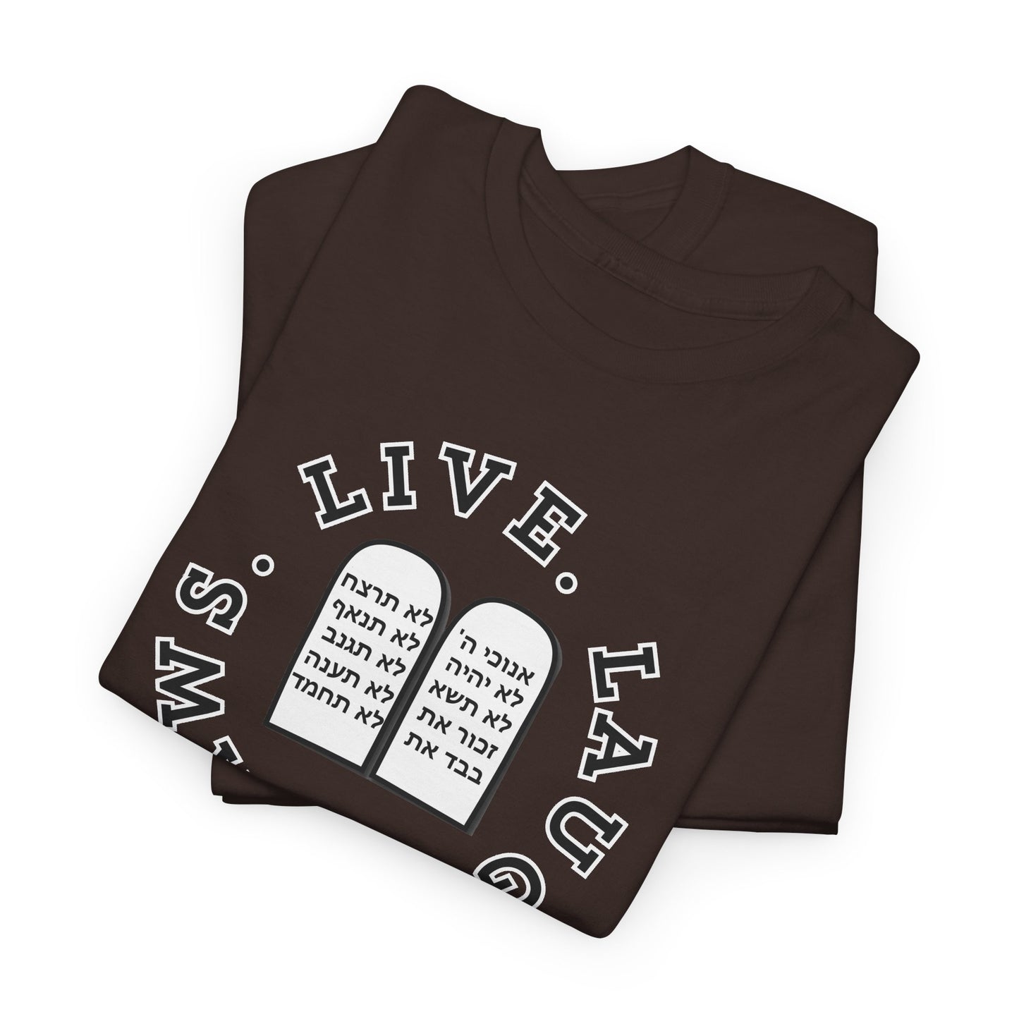 Live Laugh Laws T‑Shirt — Legal Humor Tee with Open Book Graphic