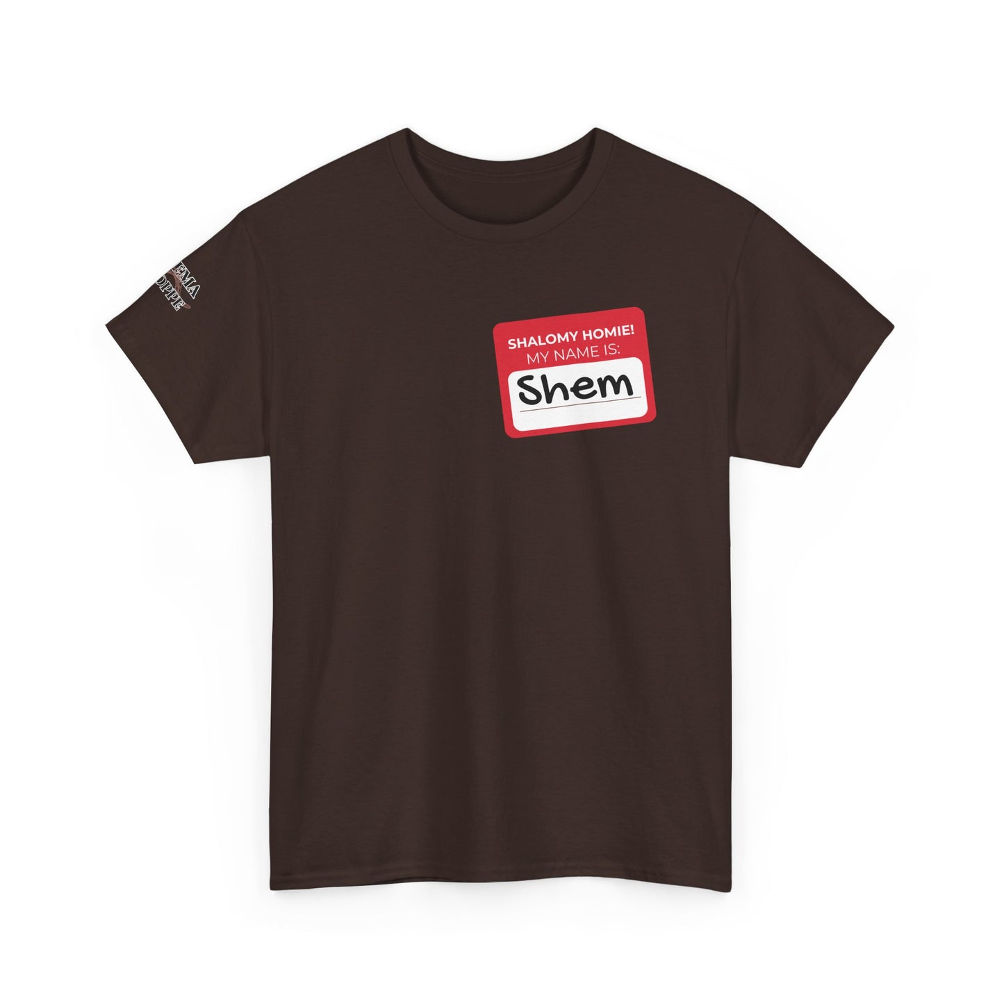 Personalizable Shalomy Homies! Name Tag Unisex Heavy Cotton Tee
