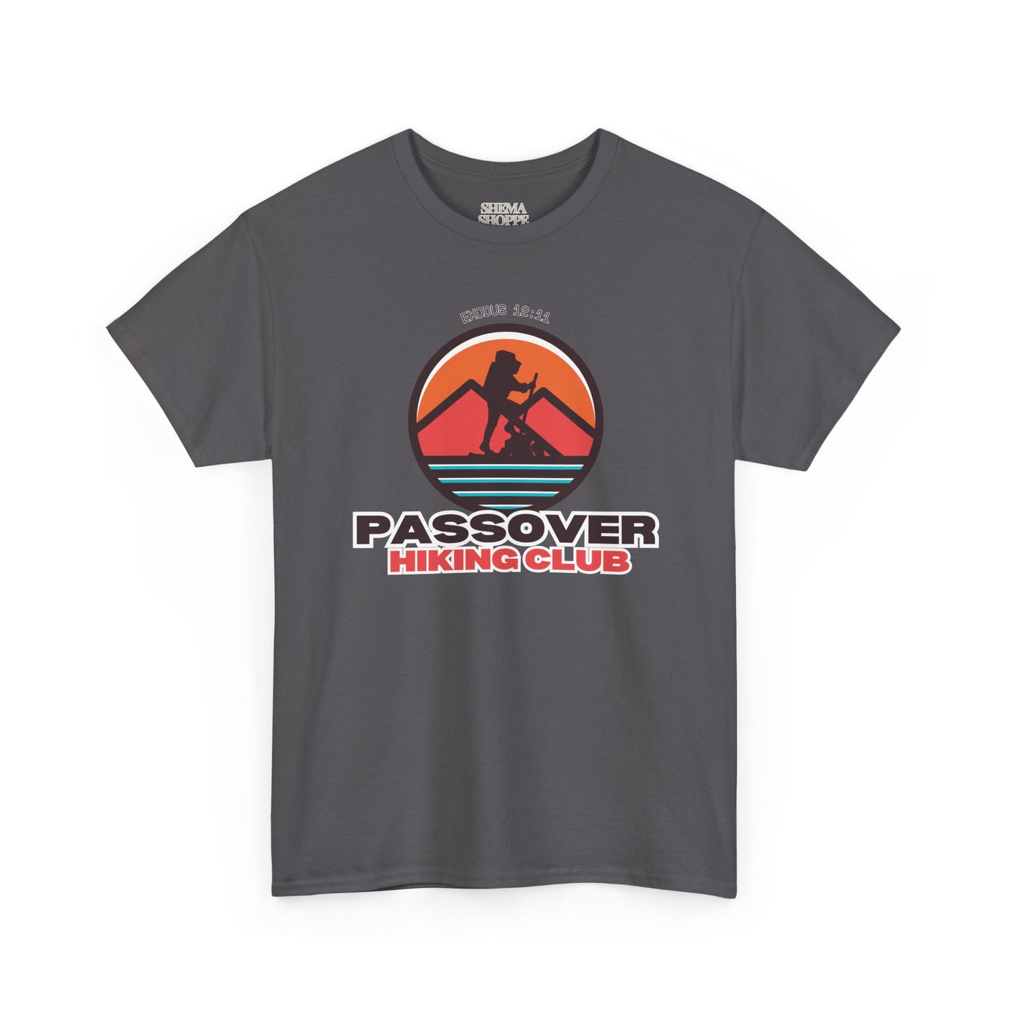 Passover Hiking Club Unisex Tee - Exodus 12:11 T-Shirt Cotton