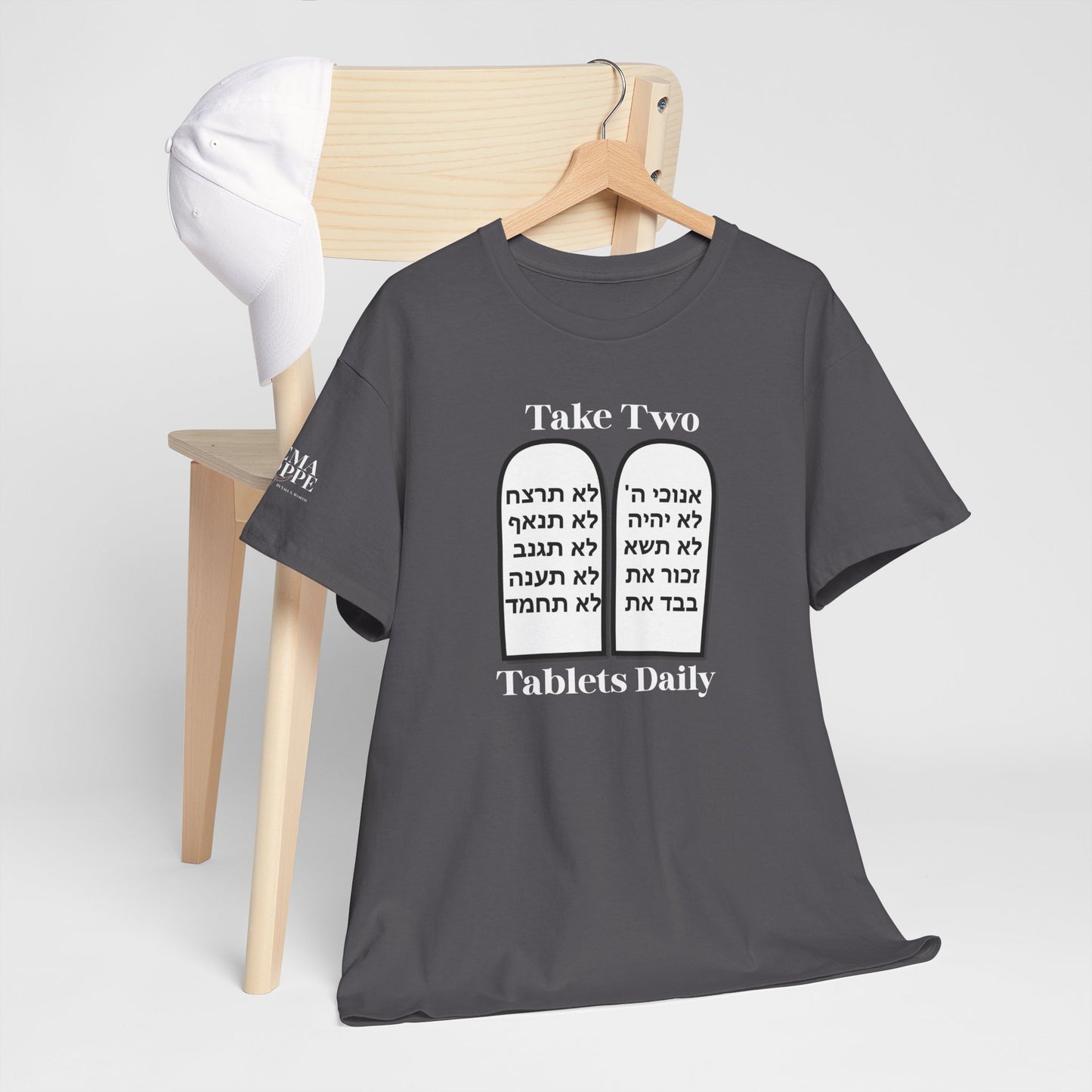 Unisex Tee Take Two Tablets Daily Commandments Shirt