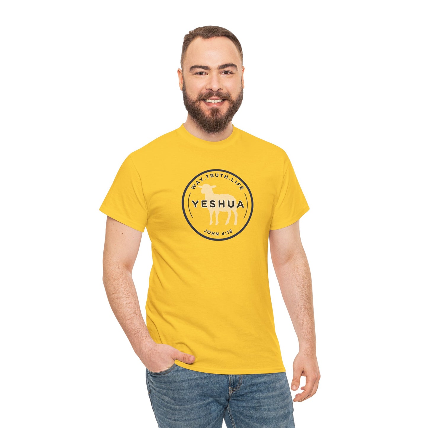 Yeshua 'Way, Truth, Life' Heavy Cotton Graphic Tee