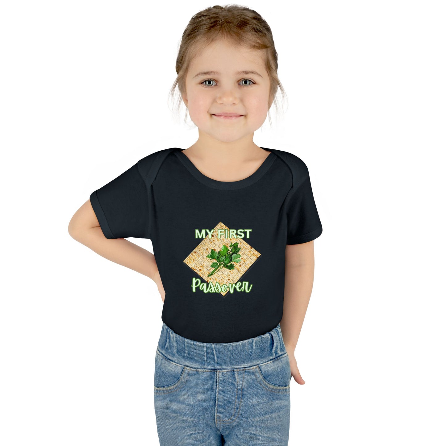 Baby Bodysuit - "My First Passover" Infant Onesie (Cute Unleavened Bread Lover Gift)