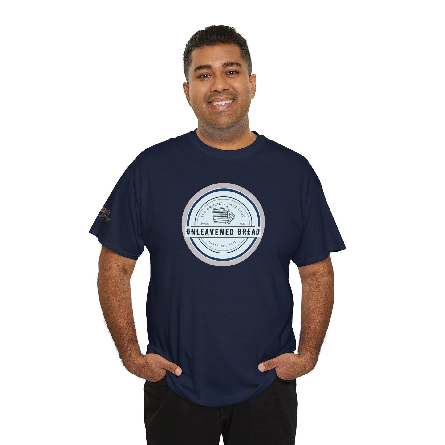 Unleavened Bread Matzo T-Shirt — "Hasty but Good" Passover Biblical Humor Tee