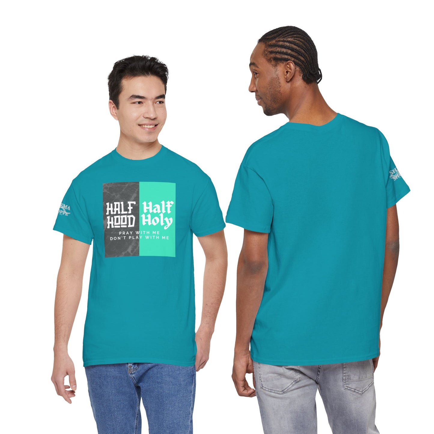 Half Hood/Half Holy Unisex Heavy Cotton Tee
