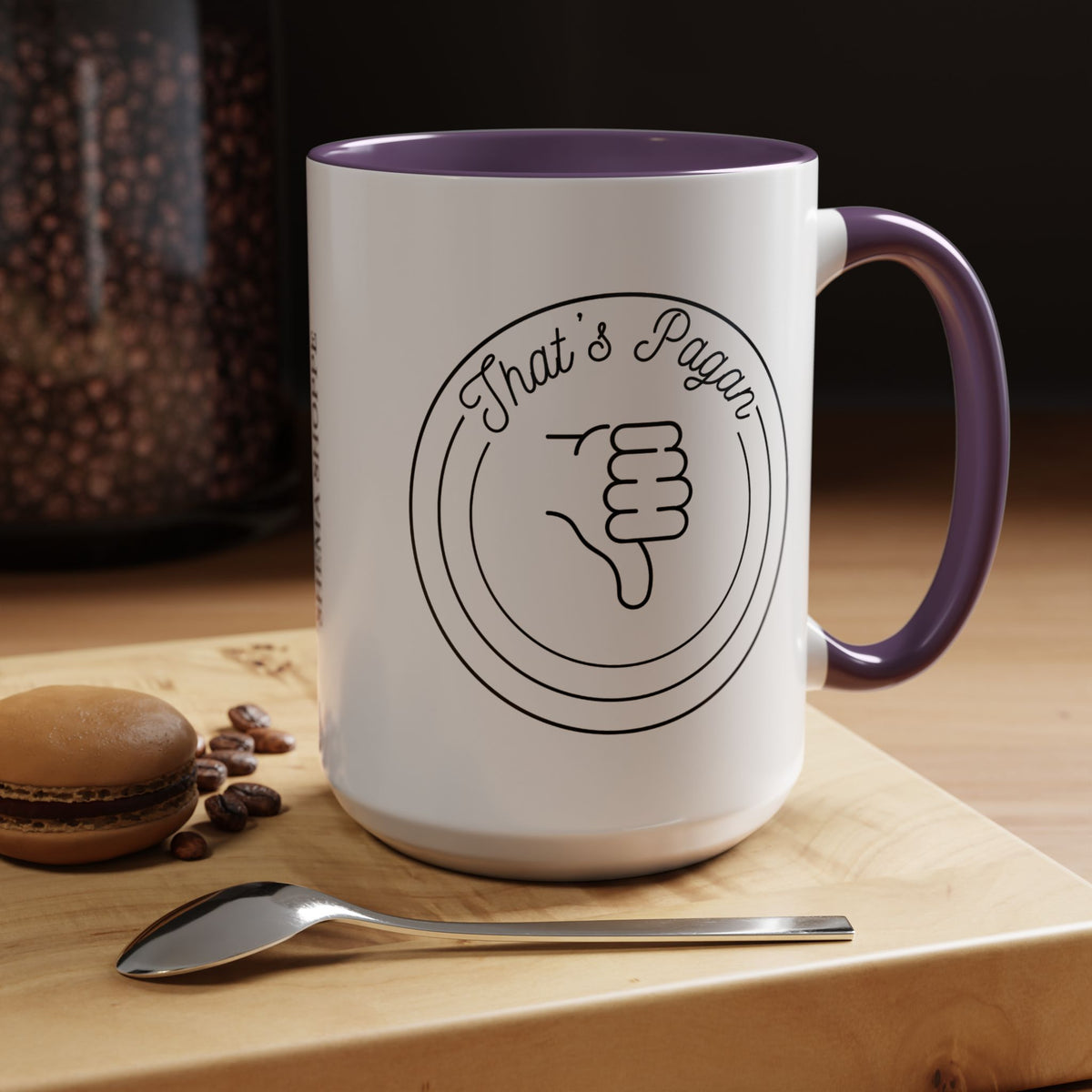 That's Pagan Thumbs Down Accent Coffee Mug