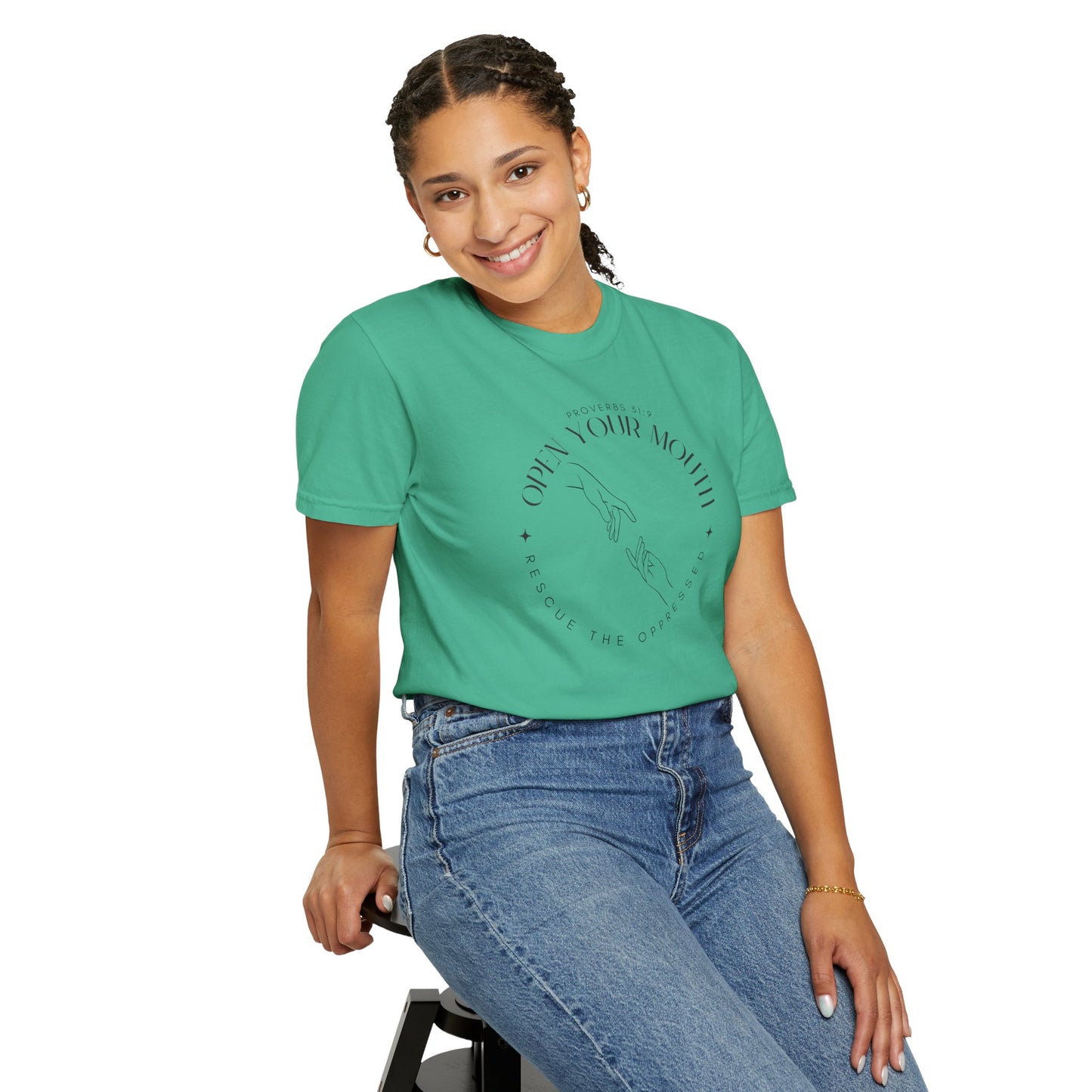 Proverbs 31:9 Unisex T-shirt - Speak Up Against Human Trafficking - 100% Cotton