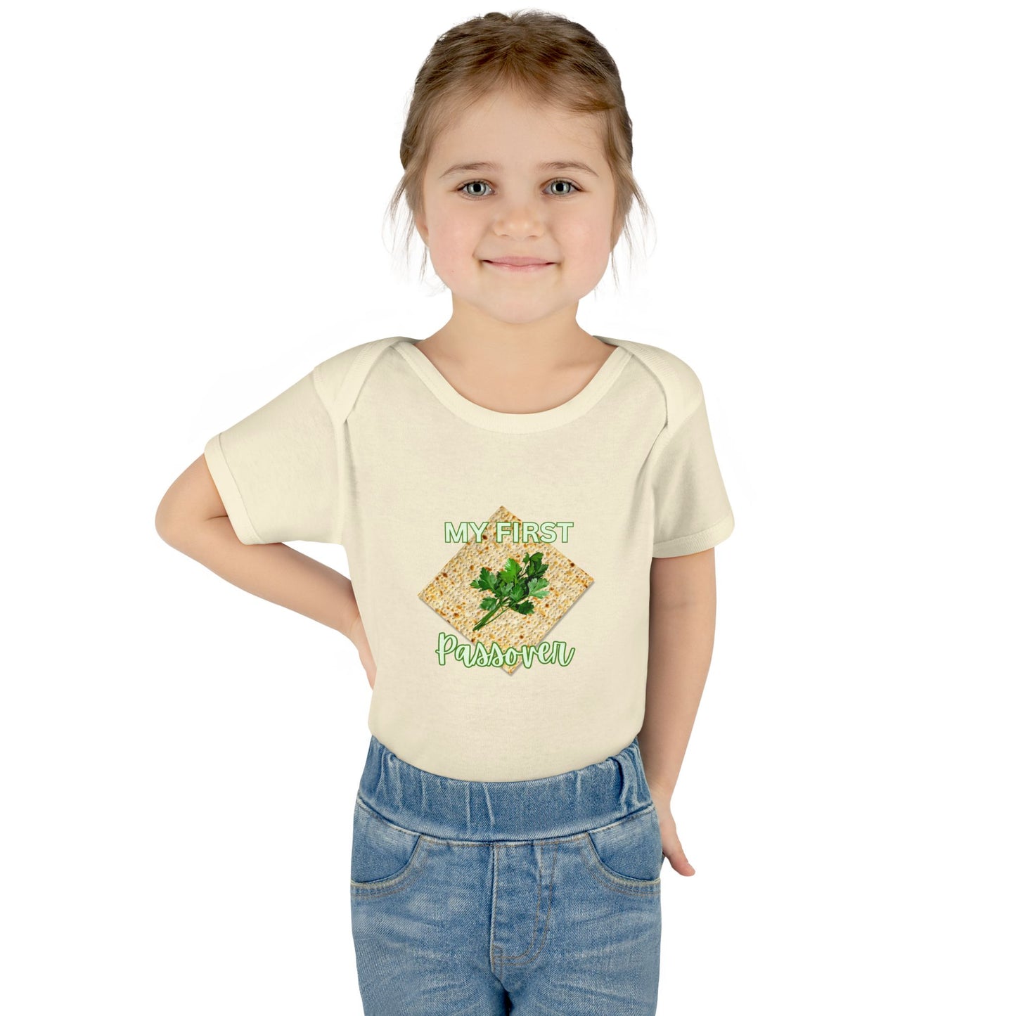 Baby Bodysuit - "My First Passover" Infant Onesie (Cute Unleavened Bread Lover Gift)