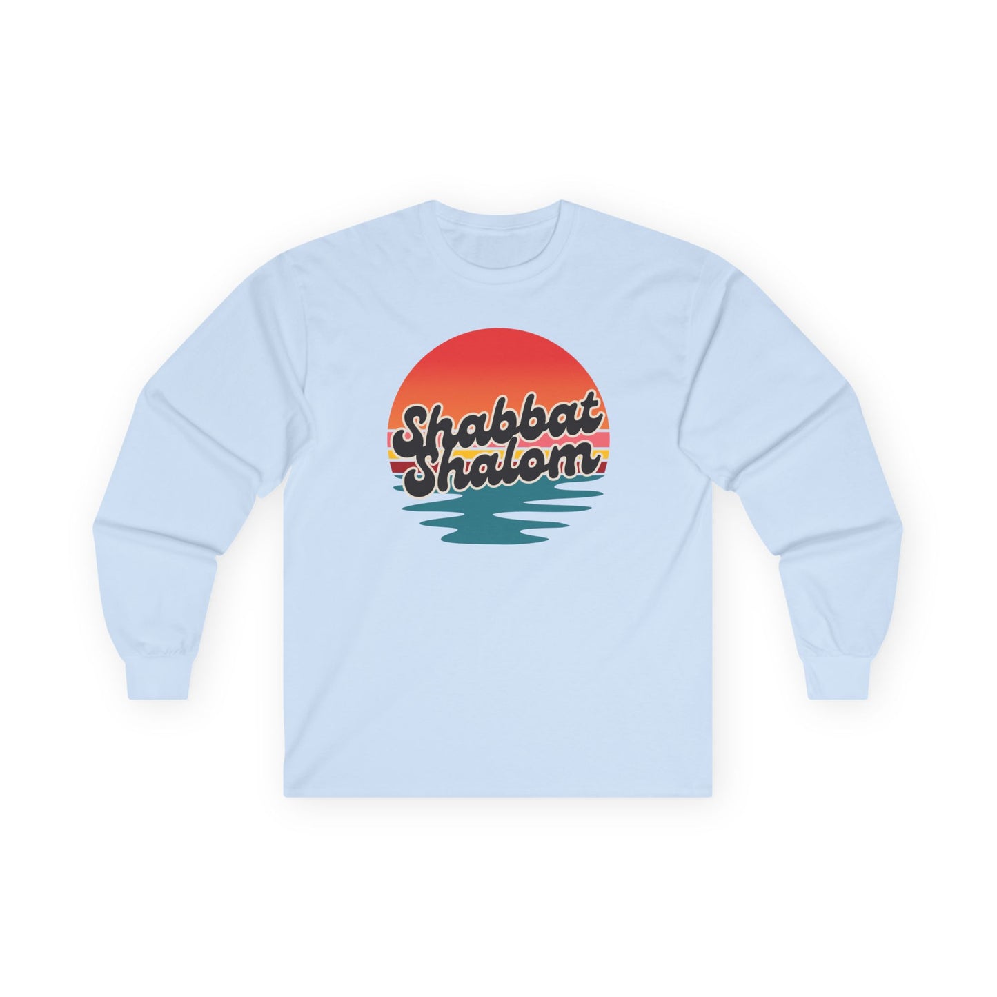 Shabbat Shalom Sunset Long Sleeve Tee