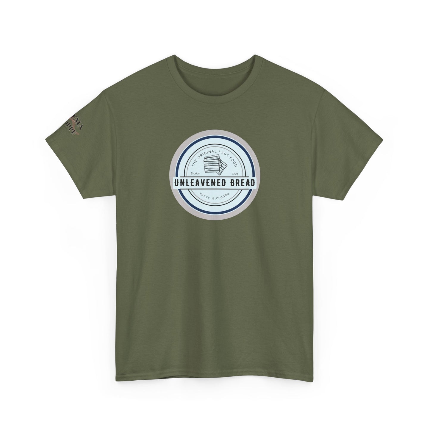 Unleavened Bread Matzo T-Shirt — "Hasty but Good" Passover Biblical Humor Tee