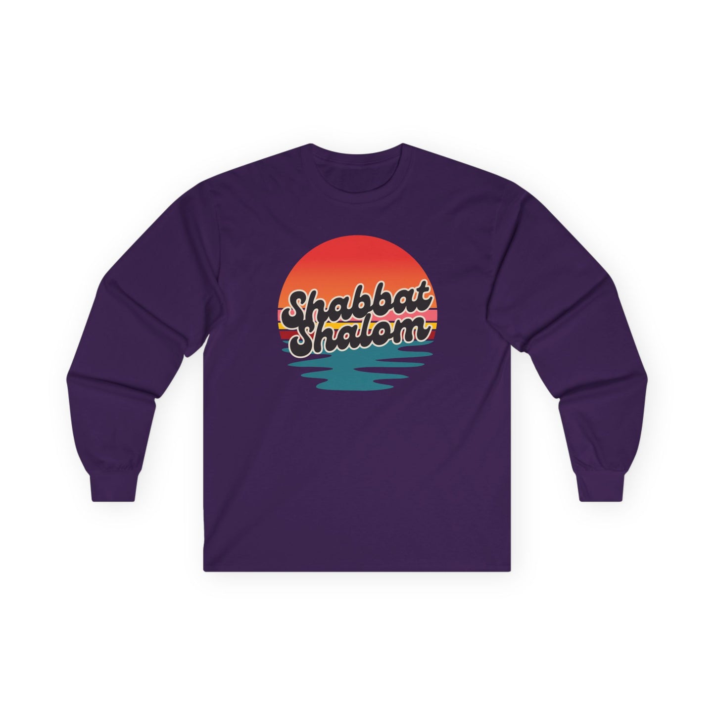 Shabbat Shalom Sunset Long Sleeve Tee