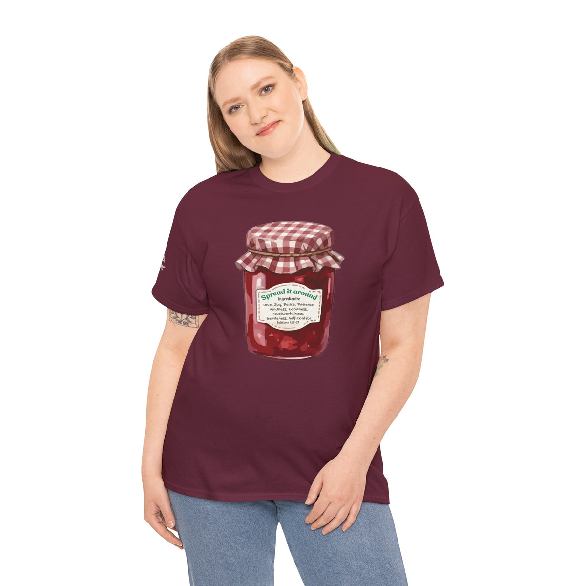 Fruit Of The Spirit Graphic Tee — Vintage Preserves "Spread it Around" T‑Shirt Galations
