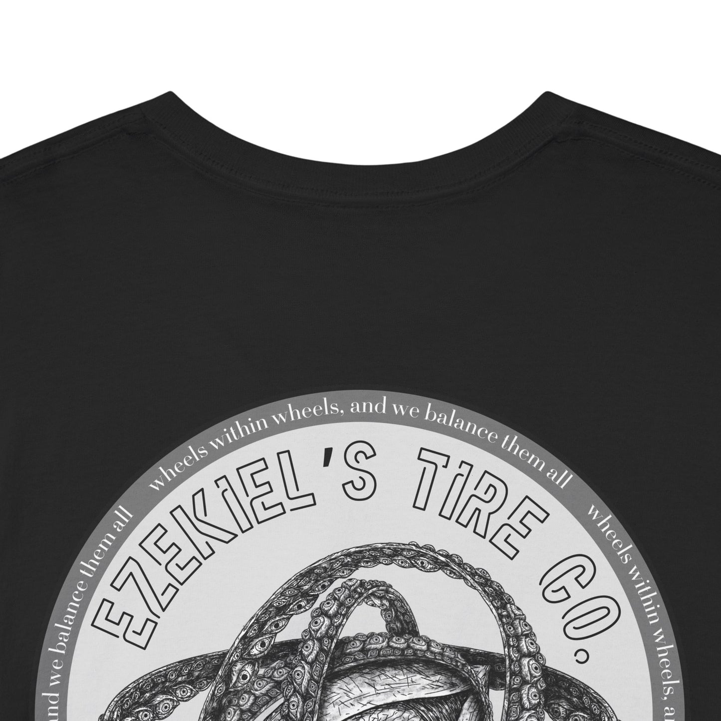 Ezekiel's Tire Company Shirt - Funny Biblical Unisex Cotton Tee
