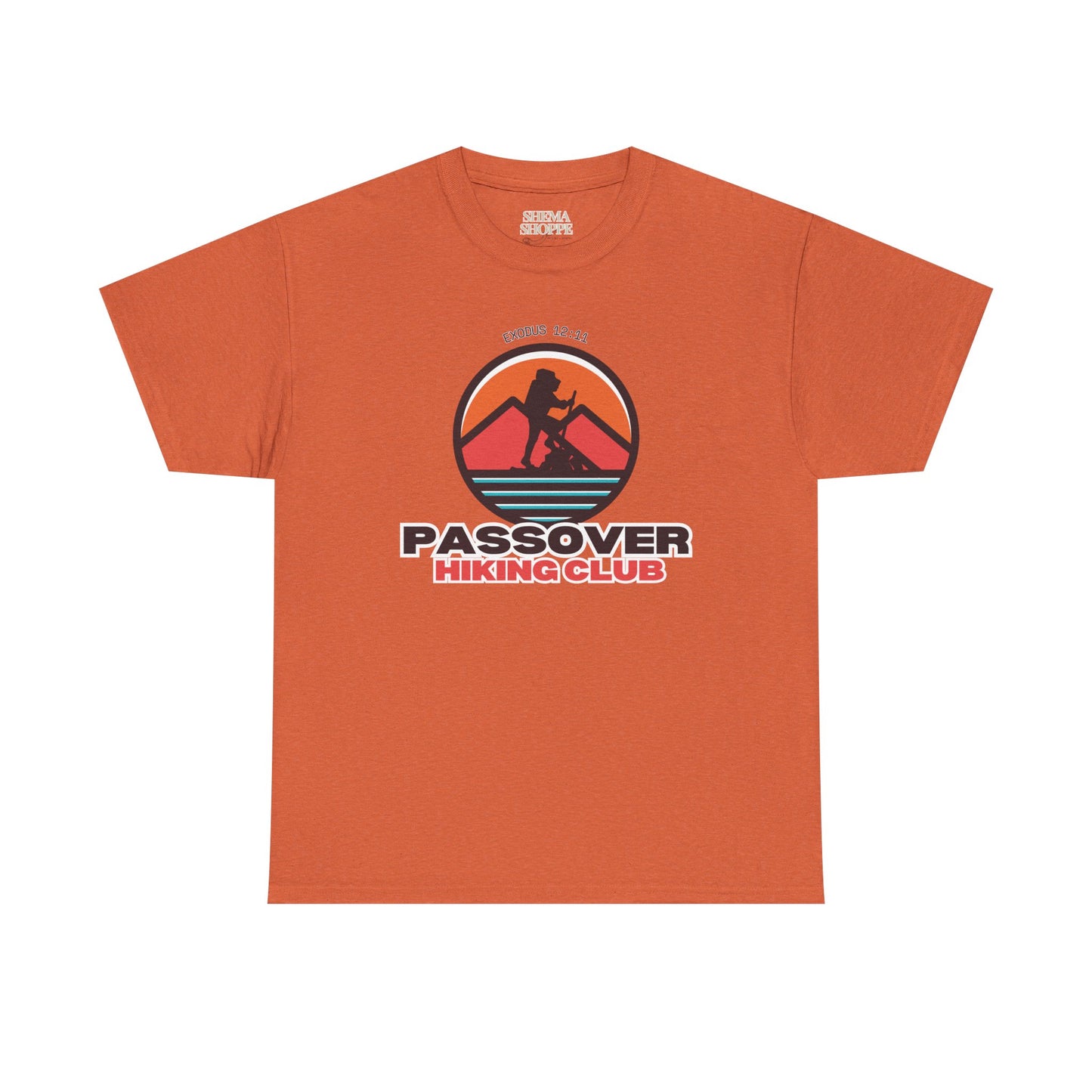 Passover Hiking Club Unisex Tee - Exodus 12:11 T-Shirt Cotton