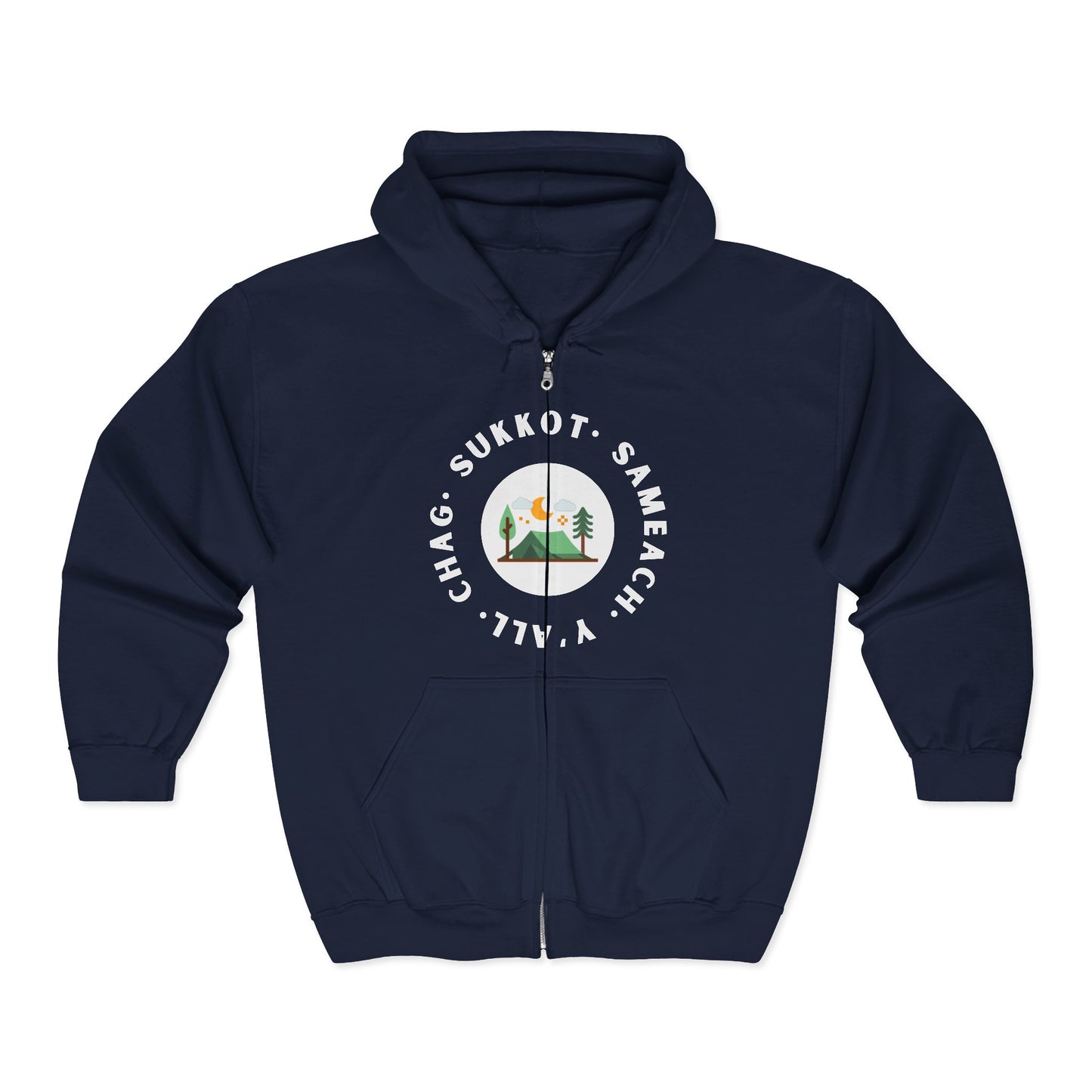 Chag Sukkot Unisex Heavy Blend™ Full Zip Hooded Sweatshirt