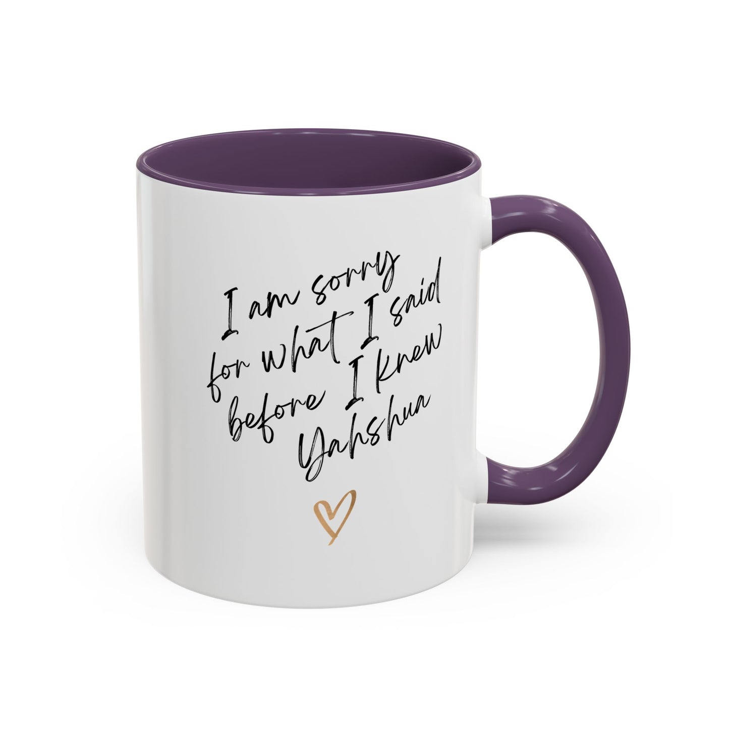 I'm Sorry (Yahshua) Accent Coffee Mug (11, 15oz)
