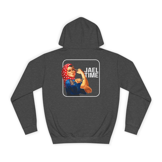 JAEL TIME Stylish Unisex College Hoodie - Perfect for Students, Cozy for Campus Life, Great for Gifts, Casual Wear, and Chill Days