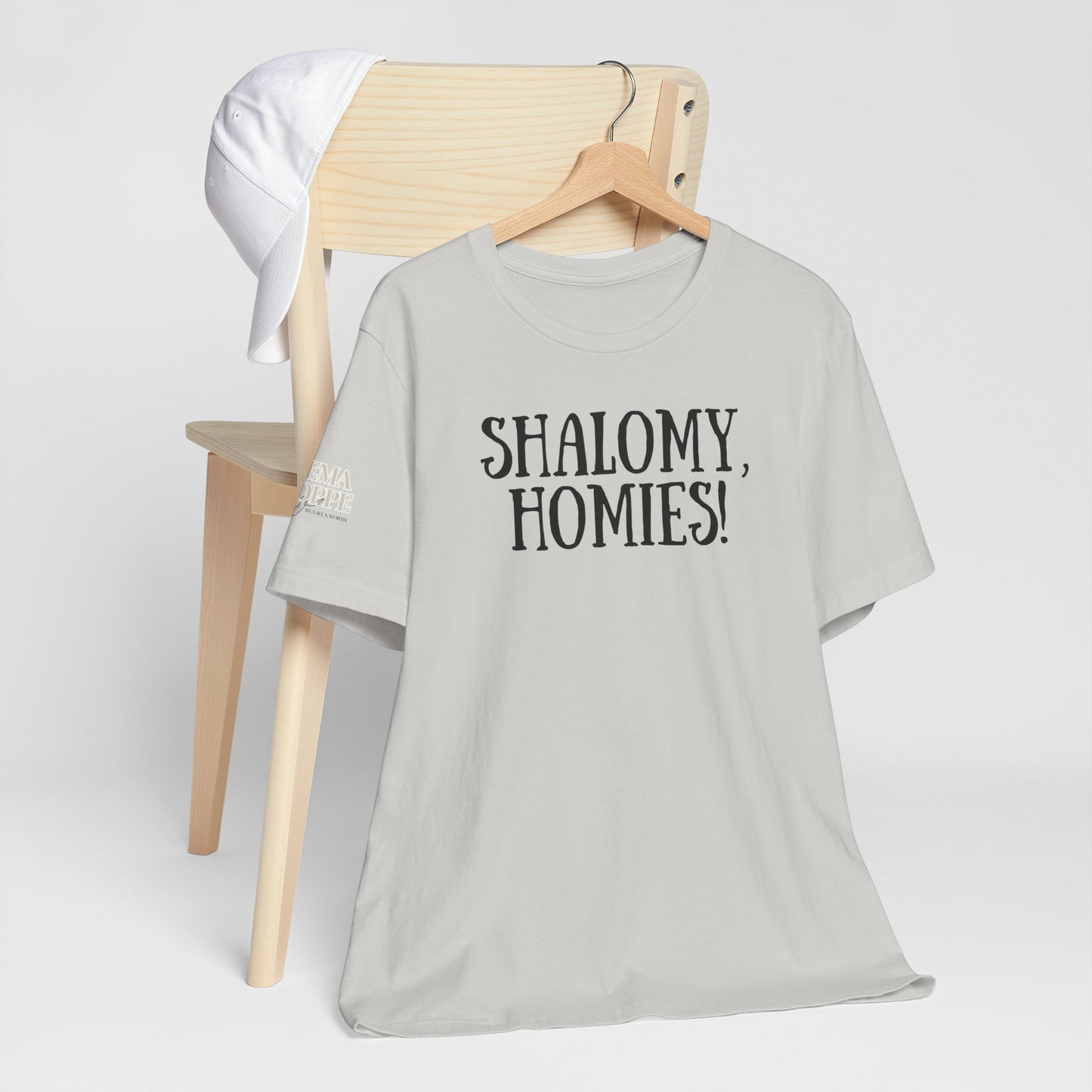 Shalom Homies Tee | Unisex Jersey Short Sleeve Shirt, Casual Wear, Gift for Friends, Unique Quote Shirt, Comfortable Everyday Tee