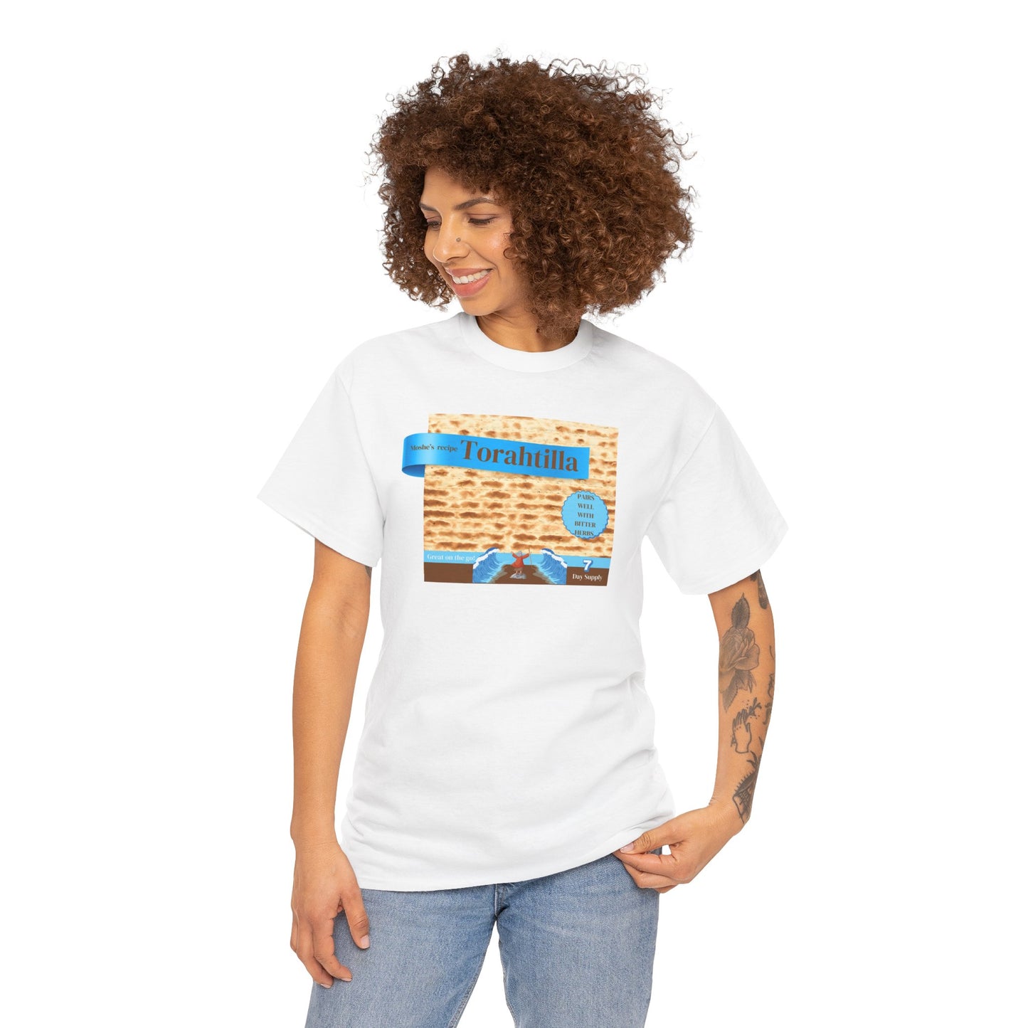 Passover Matzo Unisex Tee - Moshe's Recipe Torahtillas Cotton Funny Shirt