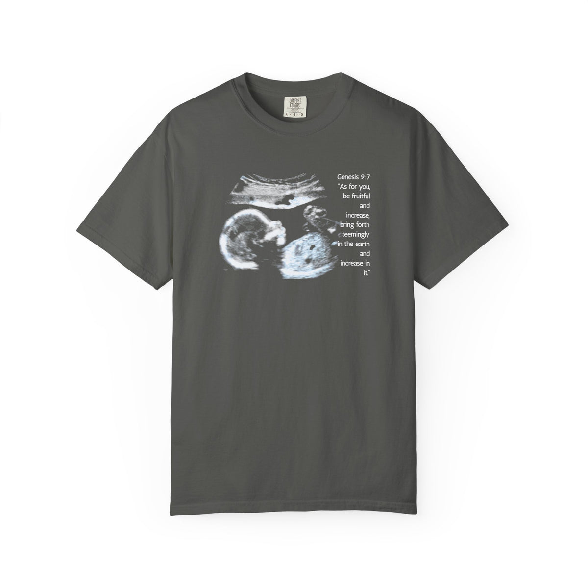 Pregnancy Support Tee - Ultrasound Bible Verse