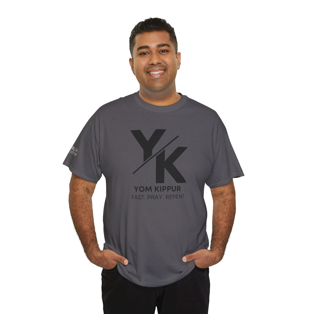 Yom Kippur Tee - "YK" Logo with "Fast. Pray. Repent." Set-Apart Biblical Day of Atonement T-Shirt