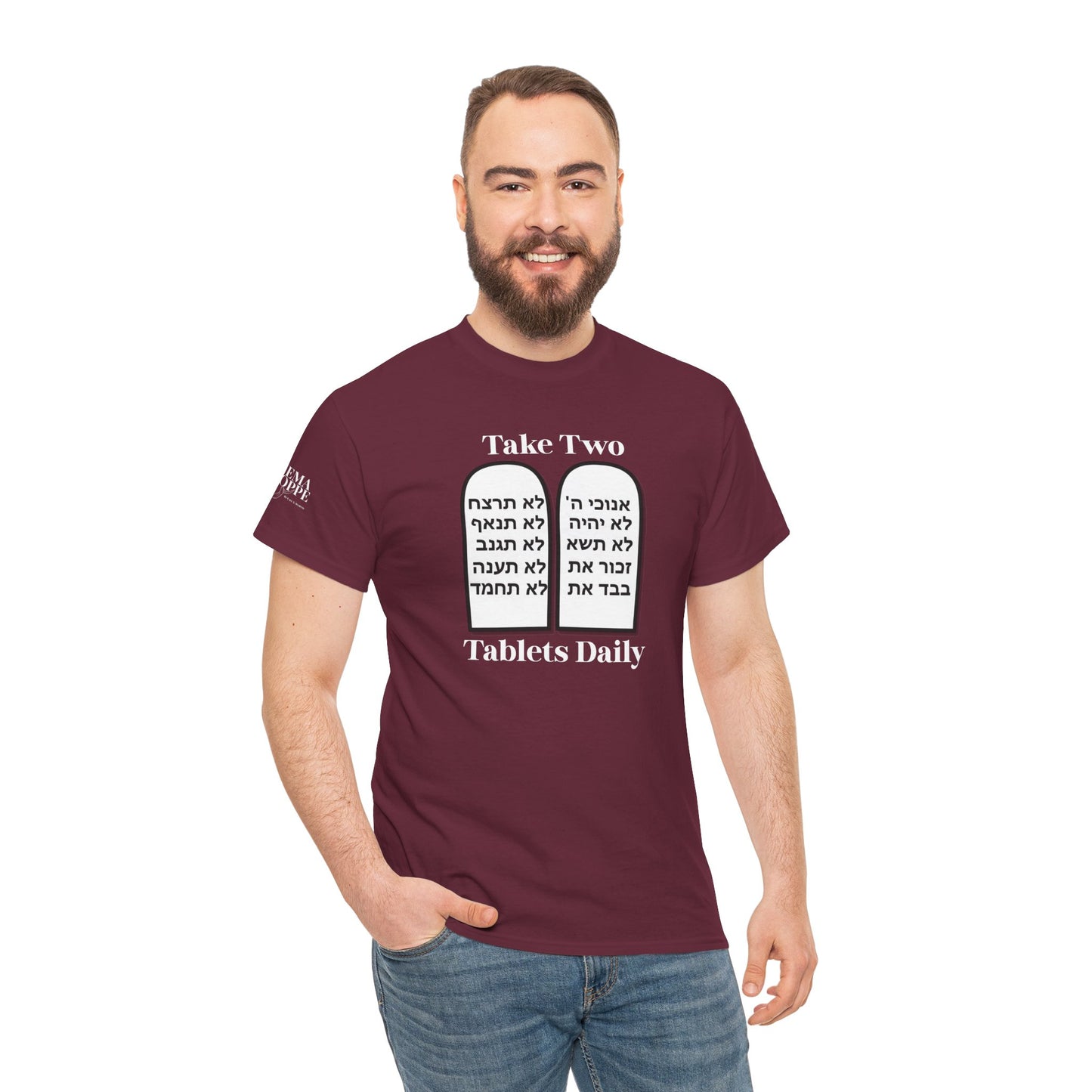 Unisex Tee Take Two Tablets Daily Commandments Shirt