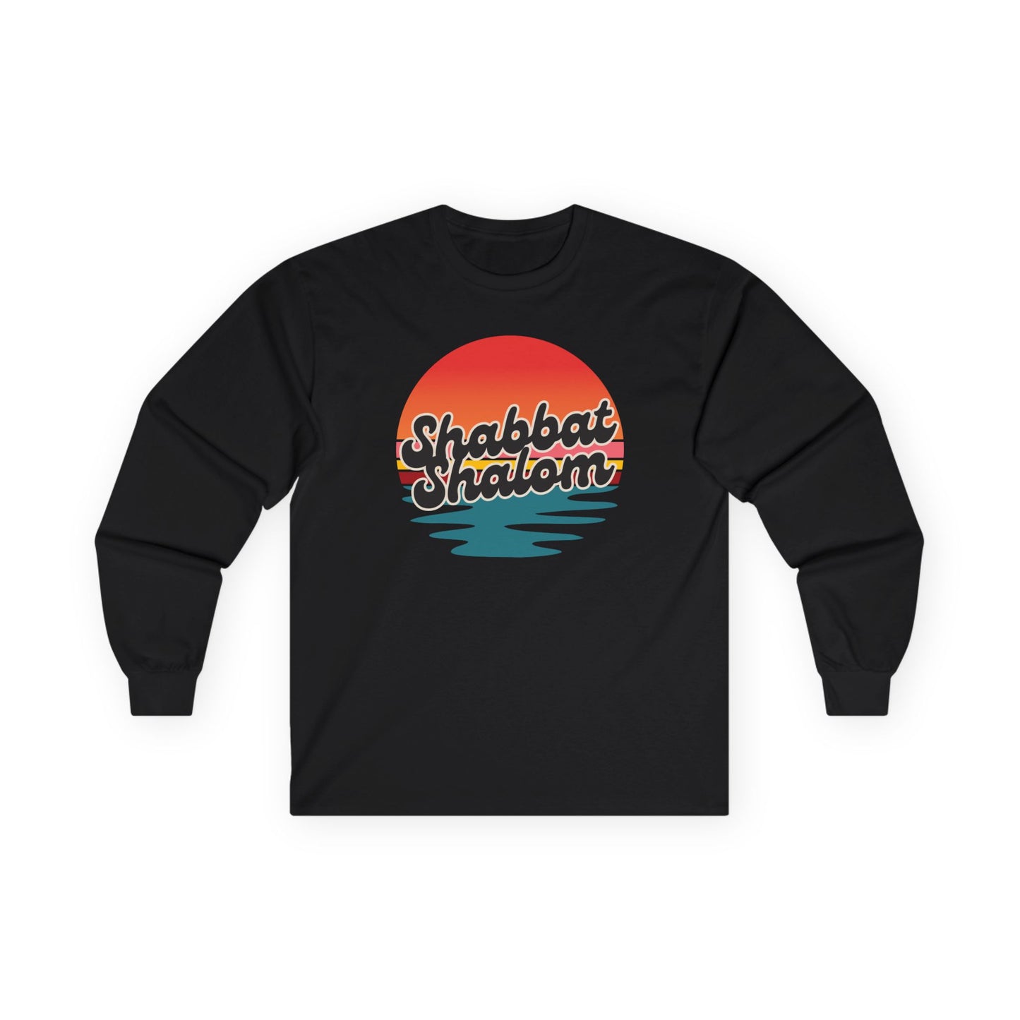 Shabbat Shalom Sunset Long Sleeve Tee