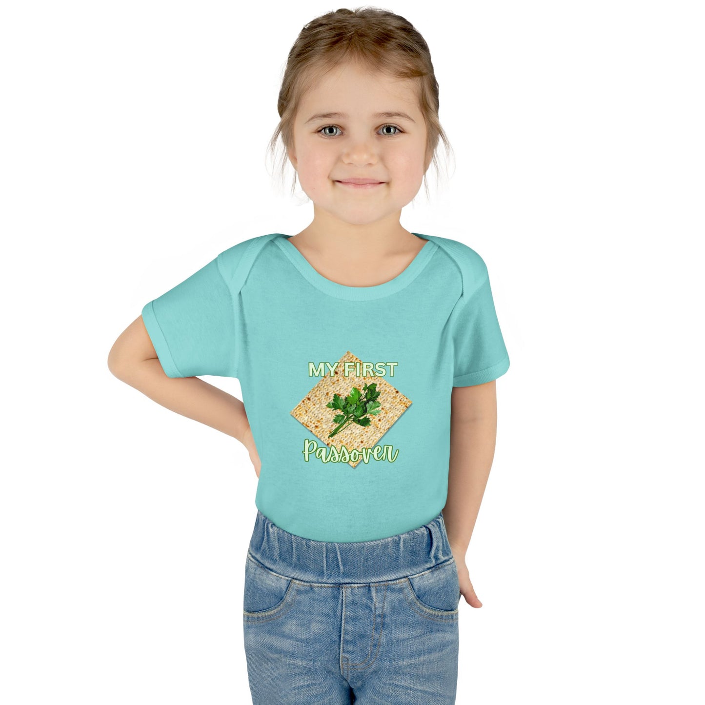Baby Bodysuit - "My First Passover" Infant Onesie (Cute Unleavened Bread Lover Gift)