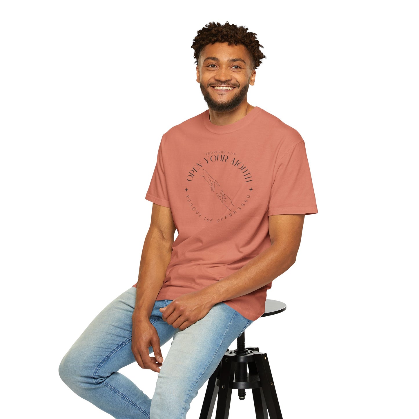 Proverbs 31:9 Unisex T-shirt - Speak Up Against Human Trafficking - 100% Cotton