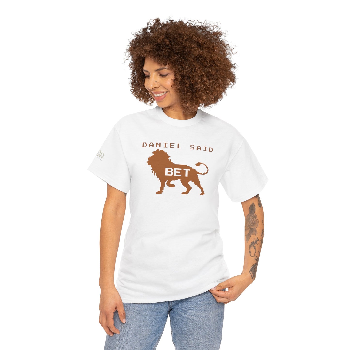 'Daniel Said Bet' Graphic Lion Tee Hebrew Hahas