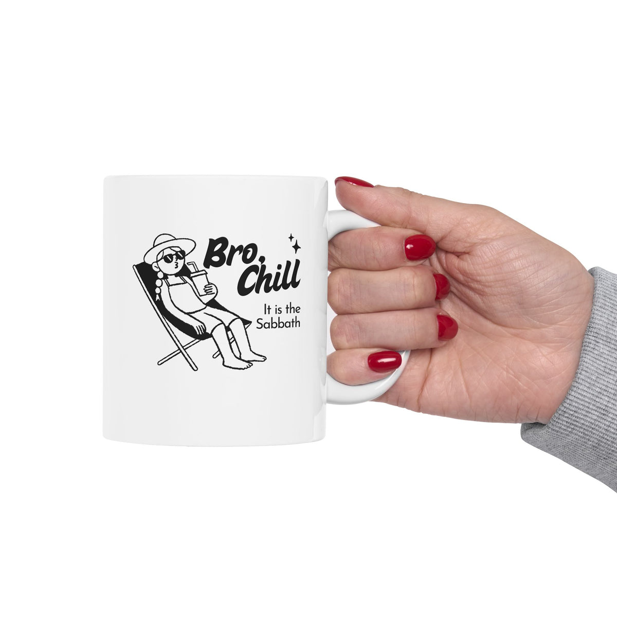 Chill Bro Shabbat Shalom Ceramic Mug